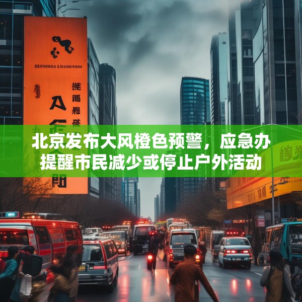 北京发布大风橙色预警，应急办提醒市民减少或停止户外活动