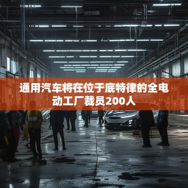 通用汽车将在位于底特律的全电动工厂裁员200人