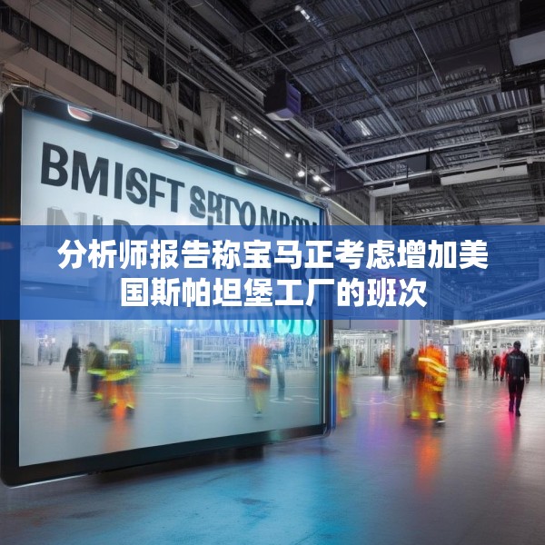 分析师报告称宝马正考虑增加美国斯帕坦堡工厂的班次