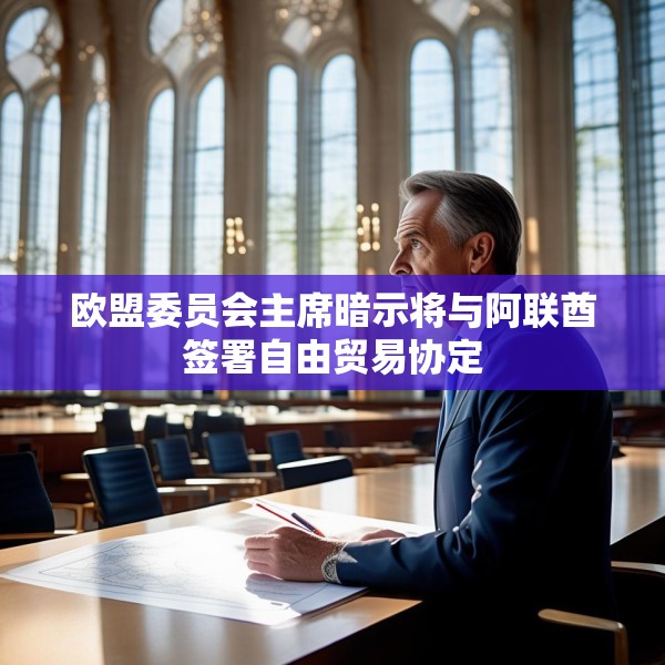 欧盟委员会主席暗示将与阿联酋签署自由贸易协定