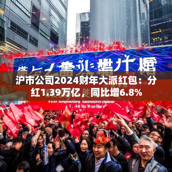 沪市公司2024财年大派红包：分红1.39万亿，同比增6.8%