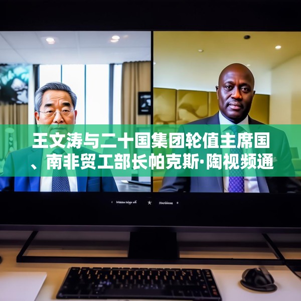 王文涛与二十国集团轮值主席国、南非贸工部长帕克斯·陶视频通话