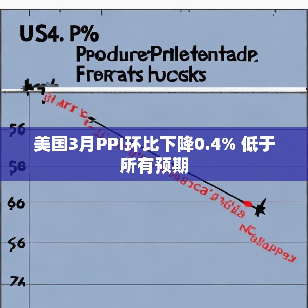 美国3月PPI环比下降0.4% 低于所有预期
