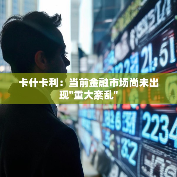 卡什卡利：当前金融市场尚未出现
