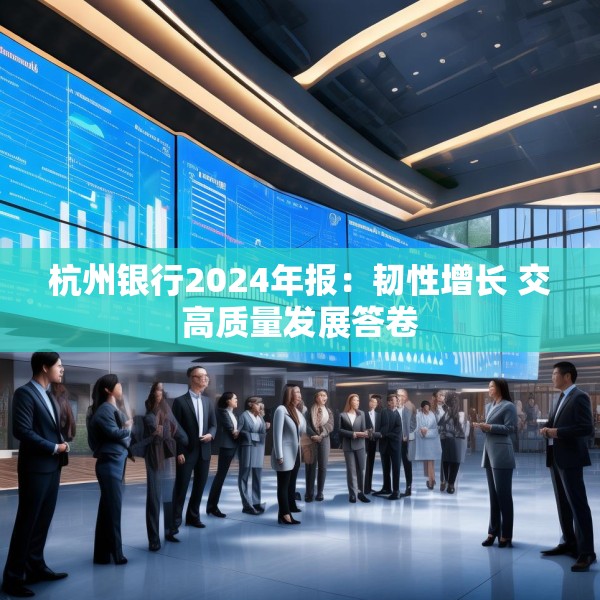 杭州银行2024年报：韧性增长 交高质量发展答卷