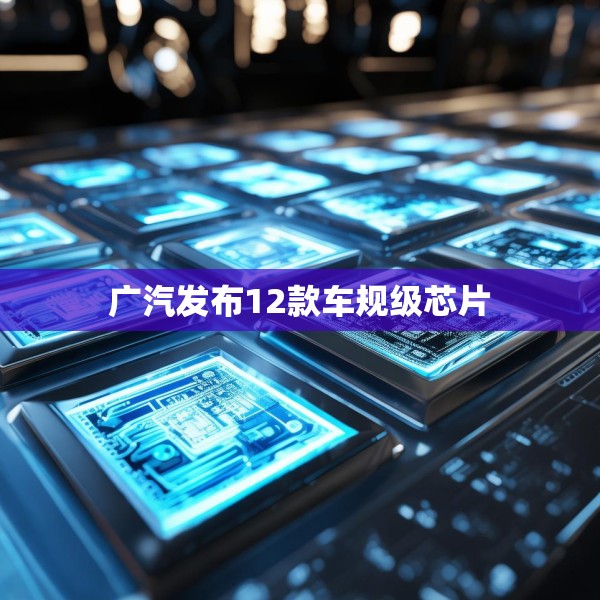 广汽发布12款车规级芯片