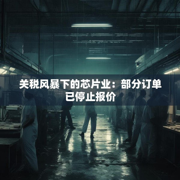 关税风暴下的芯片业：部分订单已停止报价