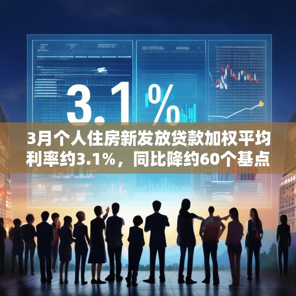 3月个人住房新发放贷款加权平均利率约3.1%，同比降约60个基点