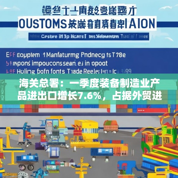 海关总署：一季度装备制造业产品进出口增长7.6%，占据外贸进出口的“半壁江山”