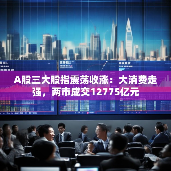 A股三大股指震荡收涨：大消费走强，两市成交12775亿元