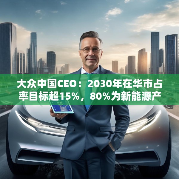 大众中国CEO：2030年在华市占率目标超15%，80%为新能源产品