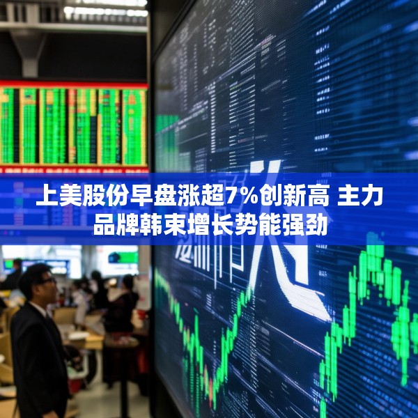 上美股份早盘涨超7%创新高 主力品牌韩束增长势能强劲
