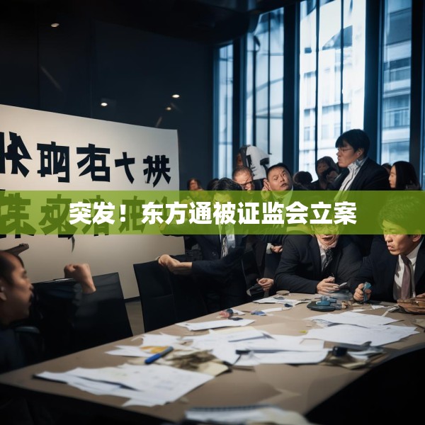 突发！东方通被证监会立案