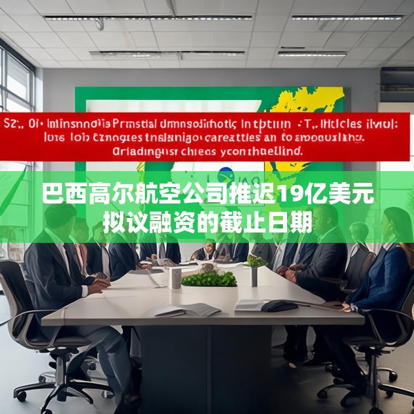 巴西高尔航空公司推迟19亿美元拟议融资的截止日期