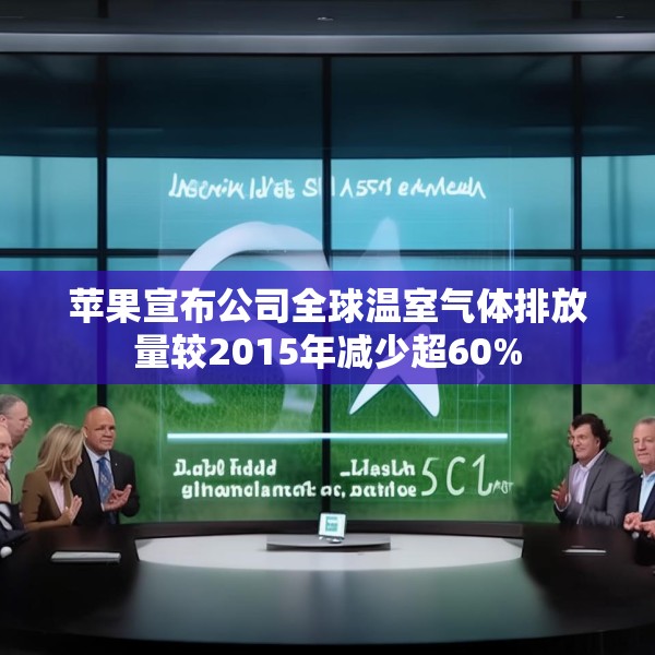 苹果宣布公司全球温室气体排放量较2015年减少超60%