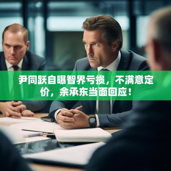 尹同跃自曝智界亏损，不满意定价，余承东当面回应！
