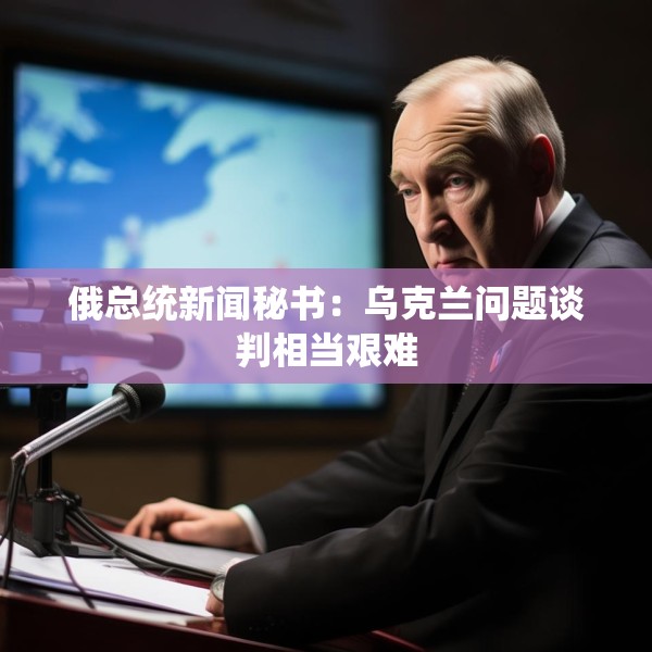 俄总统新闻秘书：乌克兰问题谈判相当艰难