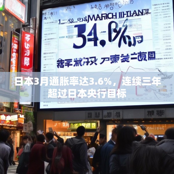 日本3月通胀率达3.6%，连续三年超过日本央行目标