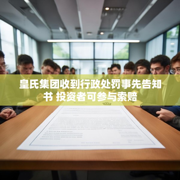 皇氏集团收到行政处罚事先告知书 投资者可参与索赔