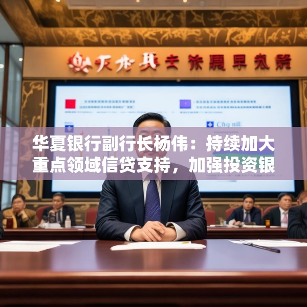 华夏银行副行长杨伟：持续加大重点领域信贷支持，加强投资银行体系化能力建设