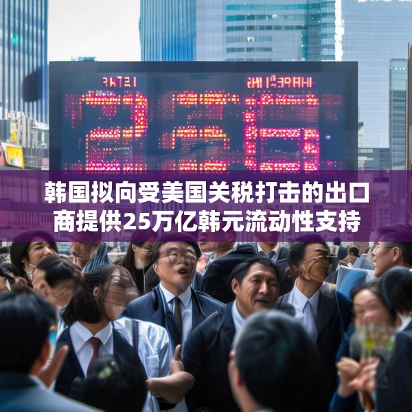 韩国拟向受美国关税打击的出口商提供25万亿韩元流动性支持