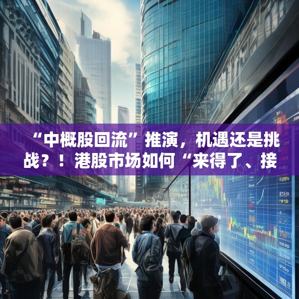 “中概股回流”推演，机遇还是挑战？！港股市场如何“来得了、接得住、发展得好”