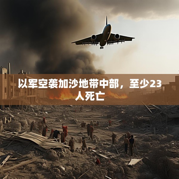 以军空袭加沙地带中部，至少23人死亡