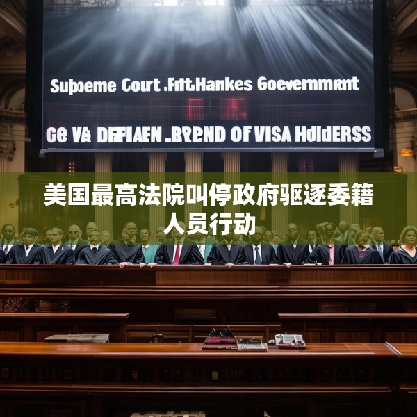 美国最高法院叫停政府驱逐委籍人员行动