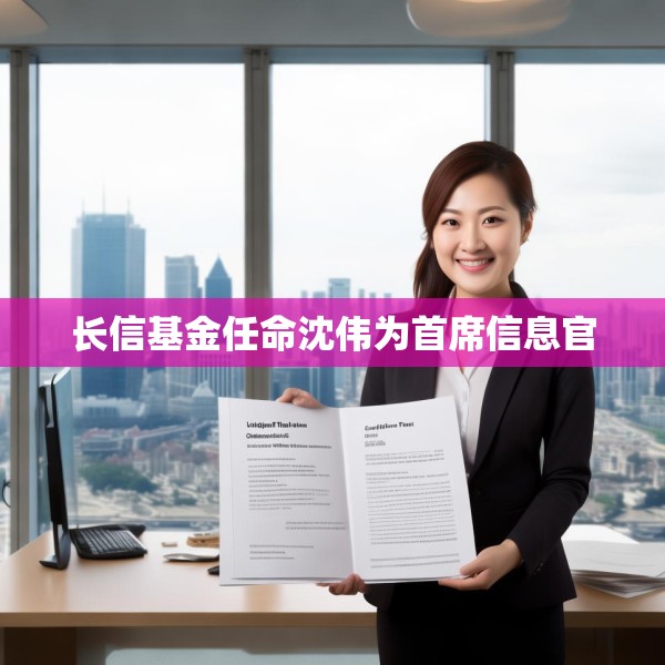 长信基金任命沈伟为首席信息官