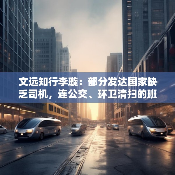文远知行李璇：部分发达国家缺乏司机，连公交、环卫清扫的班次都减少了