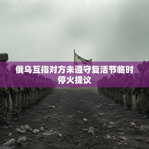 俄乌互指对方未遵守复活节临时停火提议