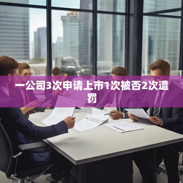 一公司3次申请上市1次被否2次遭罚