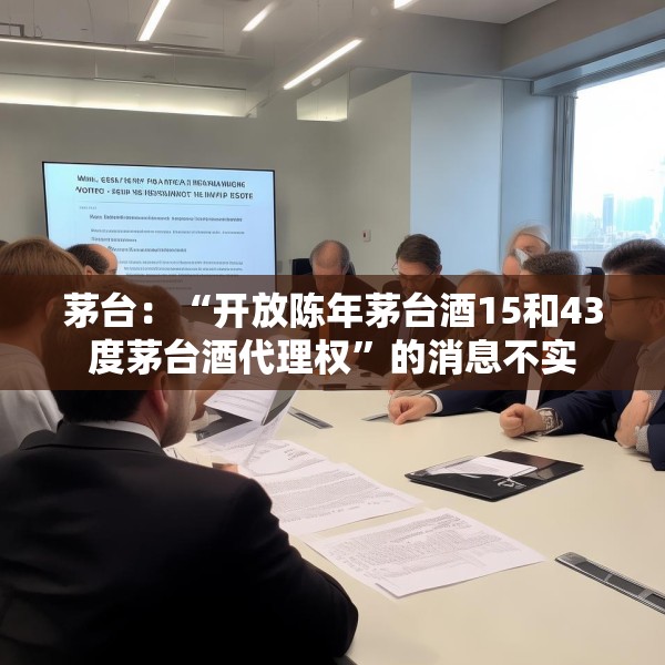 茅台：“开放陈年茅台酒15和43度茅台酒代理权”的消息不实