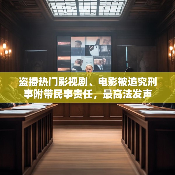 盗播热门影视剧、电影被追究刑事附带民事责任，最高法发声