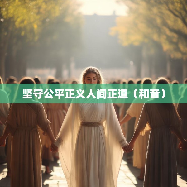 坚守公平正义人间正道（和音）