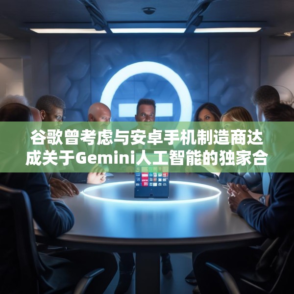 谷歌曾考虑与安卓手机制造商达成关于Gemini人工智能的独家合作协议