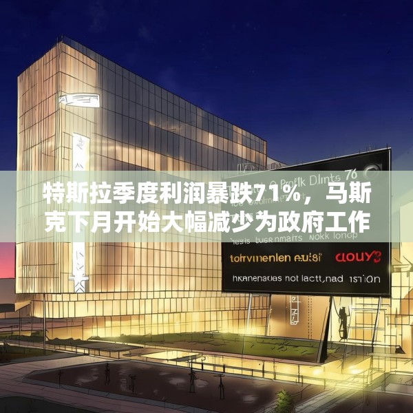 特斯拉季度利润暴跌71%，马斯克下月开始大幅减少为政府工作时间