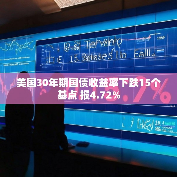 美国30年期国债收益率下跌15个基点 报4.72%