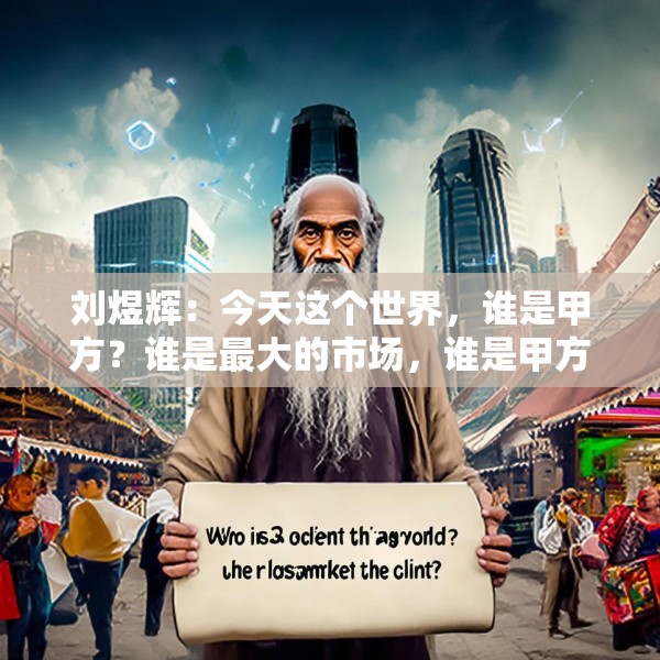 刘煜辉：今天这个世界，谁是甲方？谁是最大的市场，谁是甲方