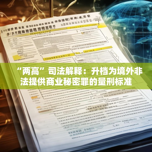 “两高”司法解释：升档为境外非法提供商业秘密罪的量刑标准