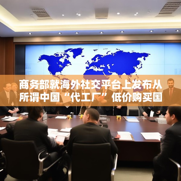 商务部就海外社交平台上发布从所谓中国“代工厂”低价购买国际知名品牌事答问