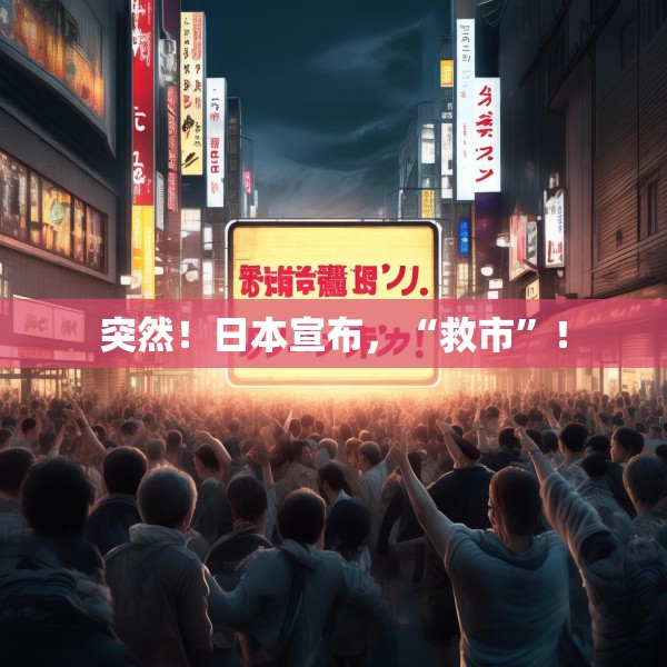 突然！日本宣布，“救市”！