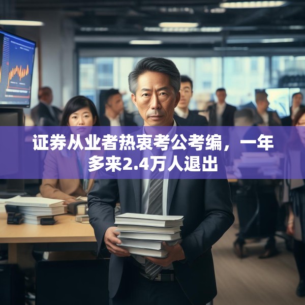证券从业者热衷考公考编，一年多来2.4万人退出