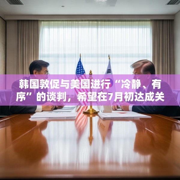 韩国敦促与美国进行“冷静、有序”的谈判，希望在7月初达成关税协议