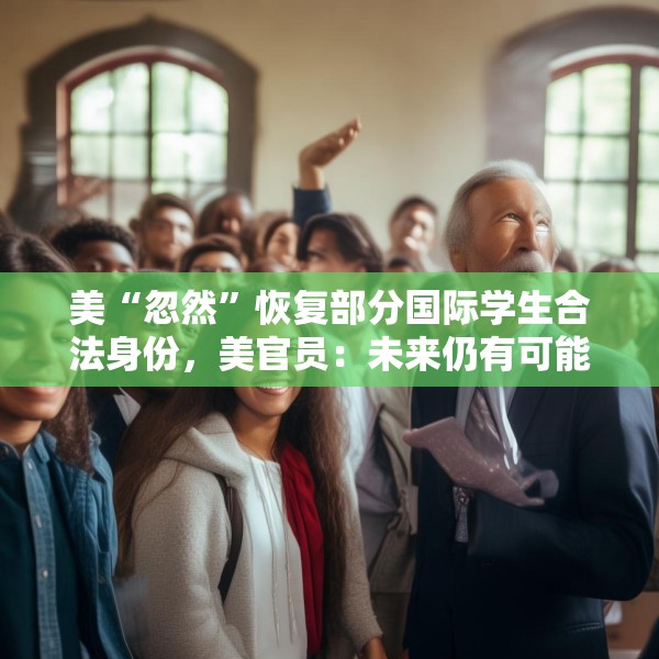 美“忽然”恢复部分国际学生合法身份，美官员：未来仍有可能被终止