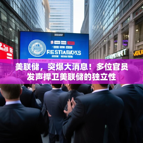 美联储，突爆大消息！多位官员发声捍卫美联储的独立性