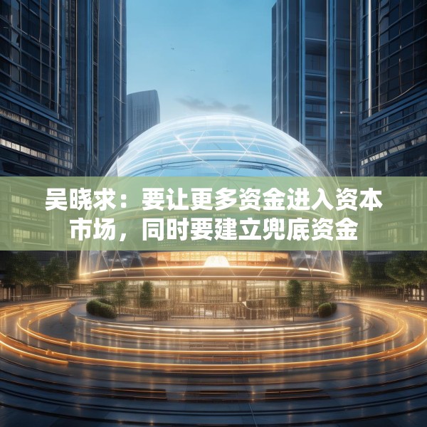 吴晓求：要让更多资金进入资本市场，同时要建立兜底资金