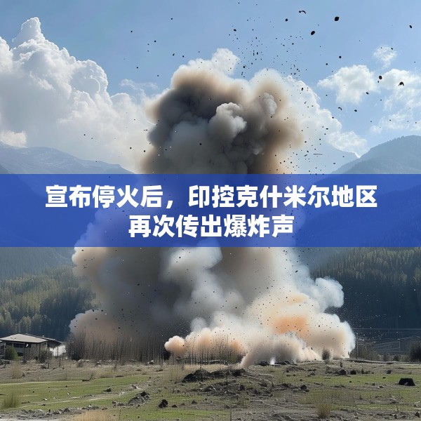 宣布停火后，印控克什米尔地区再次传出爆炸声