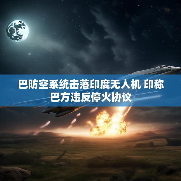 巴防空系统击落印度无人机 印称巴方违反停火协议