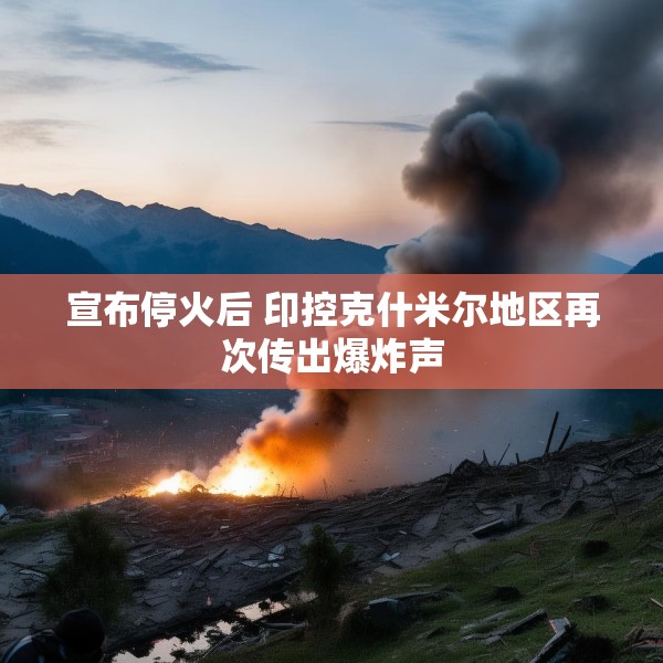 宣布停火后 印控克什米尔地区再次传出爆炸声